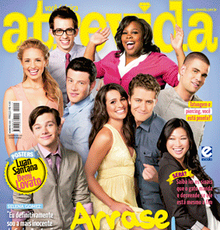 Glee na capa da revista Atrevida!