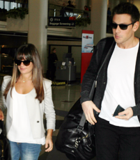 Lea Michele e Cory Monteith no LAX Airport
