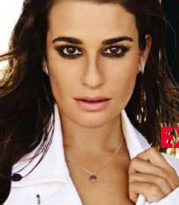 Lea Michele na capa da revista ELLE de dezembro