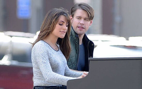 [CANDIDS] Lea Michele e Chord Overstreet no set de Glee