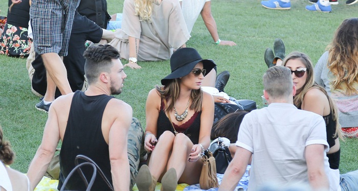 [CANDIDS] Lea Michele e Matthew Paetz no Coachella Music