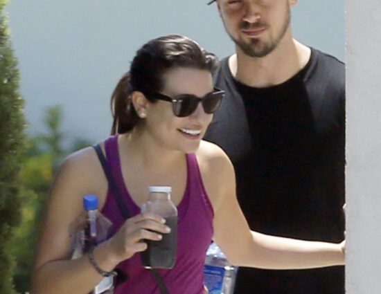 [CANDIDS] Lea e Matthew deixando uma academia de pilates