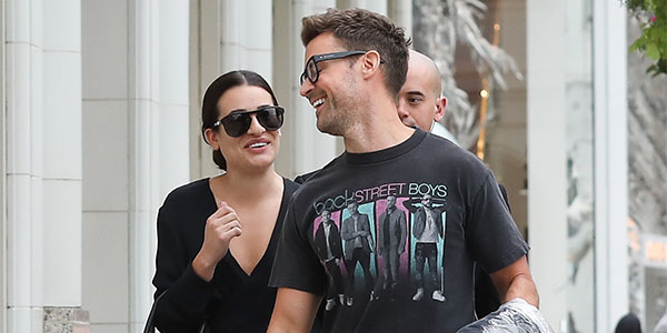 [Candids] Lea Michele fazendo compras em Beverly Hills com Brad Goreski