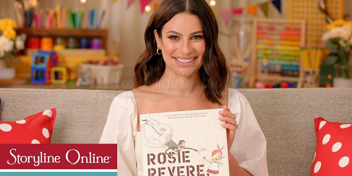 Lea Michele lê “Rosie Revere, Engineer” para o projeto Storyline Online